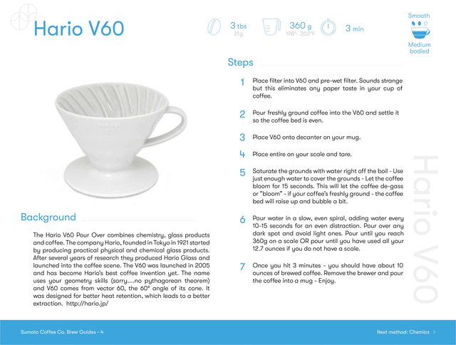 Hario V60 Pour Over